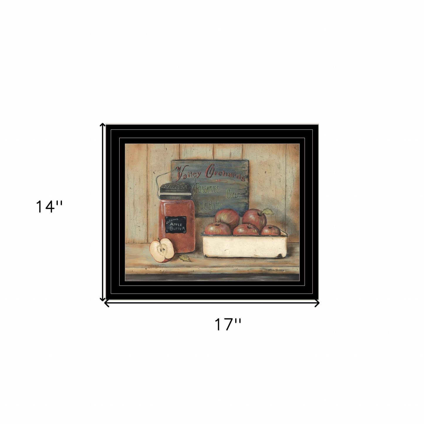 Apple Butter 2 Black Framed Print Kitchen Wall Art - Homeroots - Flyclothing LLC
