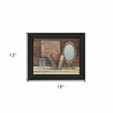 Country Bath 3 Black Framed Print Bathroom Wall Art - Homeroots - Flyclothing LLC