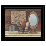 Country Bath 5 Black Framed Print Bathroom Wall Art - Homeroots