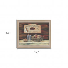 HANDMADE SOAPS 2 Brown Framed Print Bathroom Wall Art - Homeroots