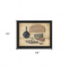 Good Friends 2 Black Framed Print Wall Art - Homeroots