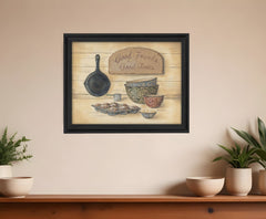 Good Friends 2 Black Framed Print Wall Art - Homeroots