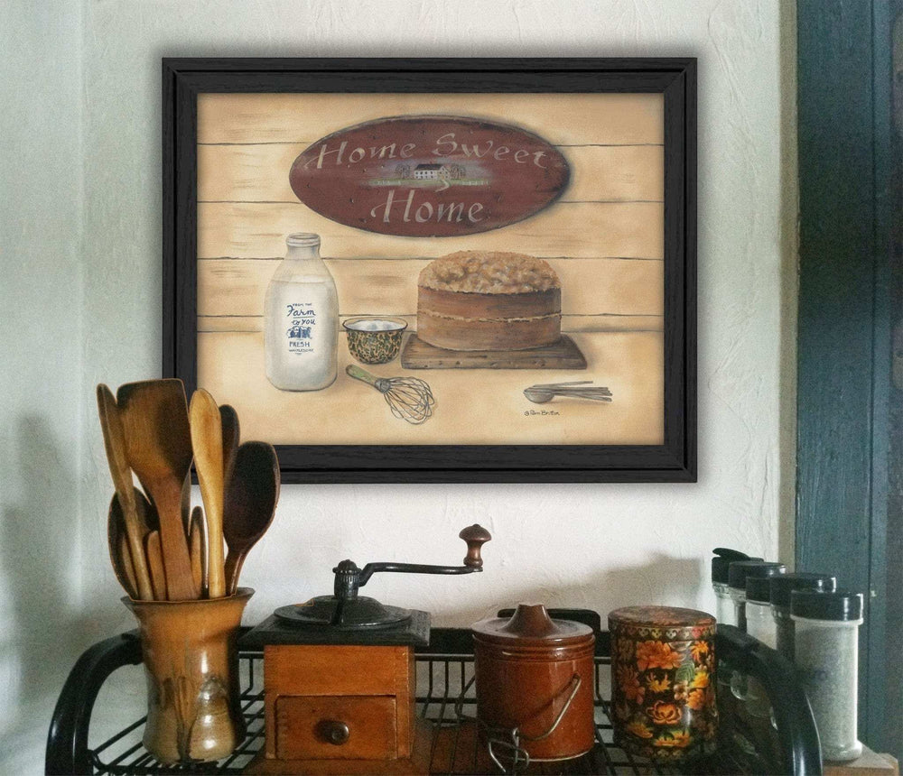 Home Sweet Home 2 Black Framed Print Wall Art - Homeroots - Flyclothing LLC