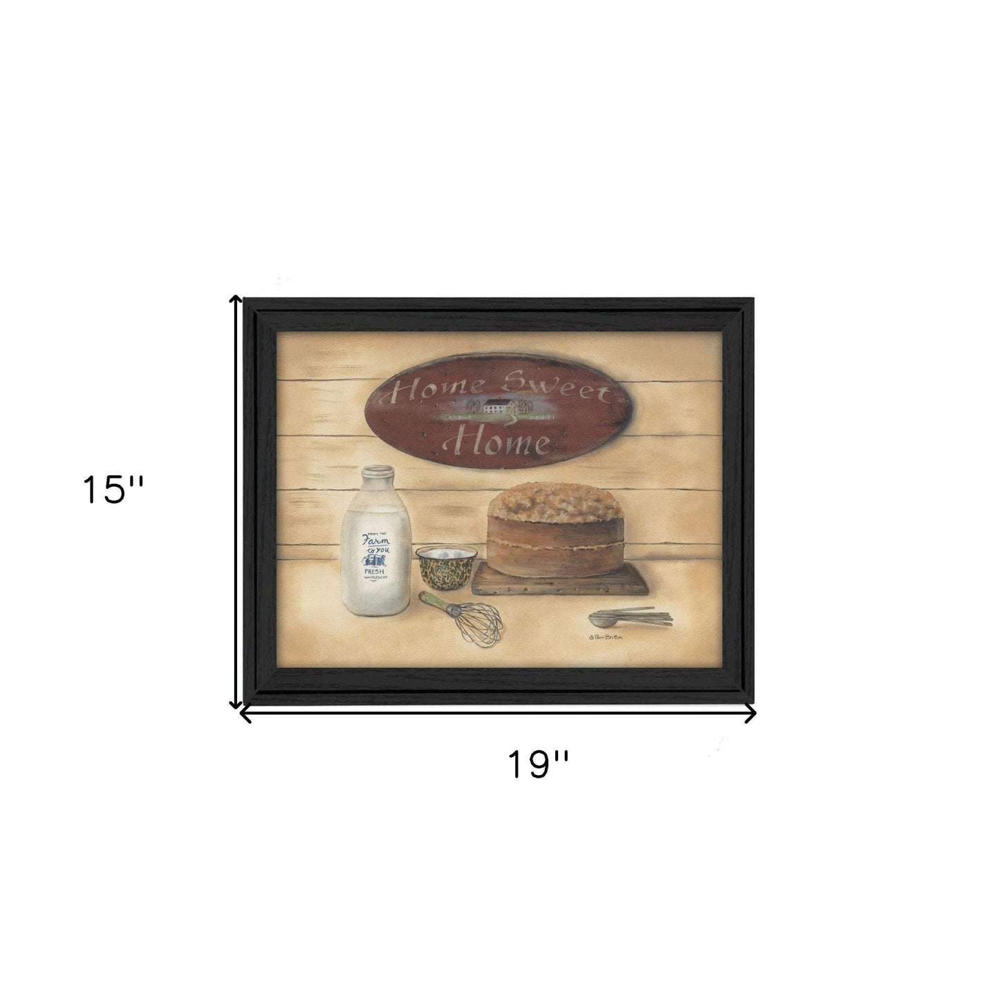 Home Sweet Home 2 Black Framed Print Wall Art - Homeroots - Flyclothing LLC