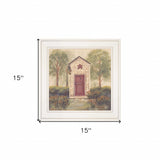 Folk Art Outhouse III 1 White Framed Print Wall Art - Homeroots - Flyclothing LLC