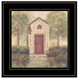Folk Art Outhouse III 2 Black Framed Print Wall Art - Homeroots