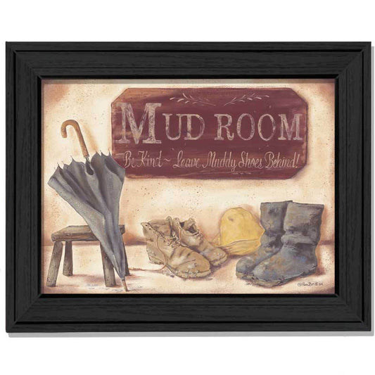 Muddy Shoes Black Framed Print Wall Art - Homeroots