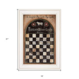 Woolsey Board Game 1 White Framed Print Wall Art - Homeroots - Flyclothing LLC