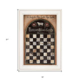 Woolsey Board Game 1 White Framed Print Wall Art - Homeroots - Flyclothing LLC