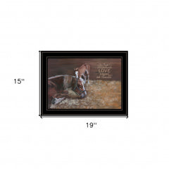 A Mother Love Horses 2 Black Framed Print Wall Art - Homeroots