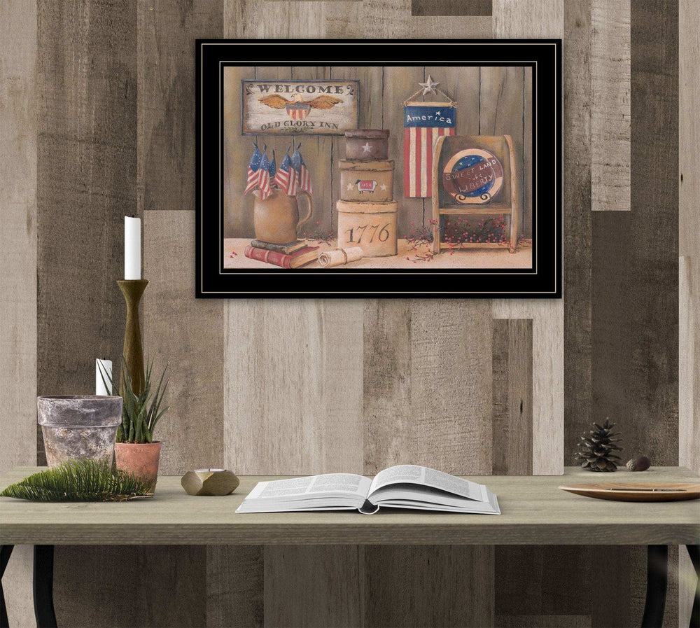 Sweet Land of Liberty 3 Black Framed Print Wall Art - Homeroots - Flyclothing LLC