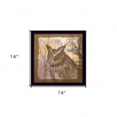 Owl 2 Black Framed Print Wall Art - Homeroots