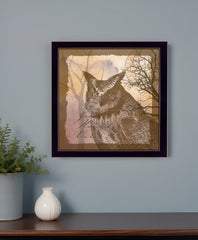 Owl 2 Black Framed Print Wall Art - Homeroots