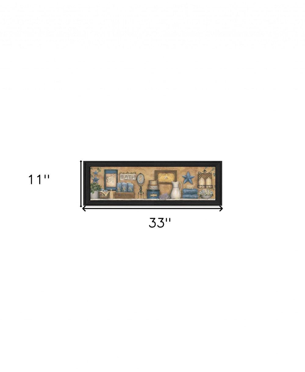 Starlight Bath 1 Black Framed Print Bathroom Wall Art - Homeroots - Flyclothing LLC