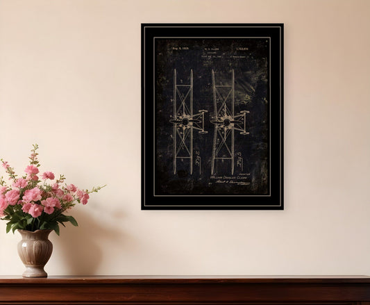 Airplane Patent I 2 Black Framed Print Wall Art - Homeroots