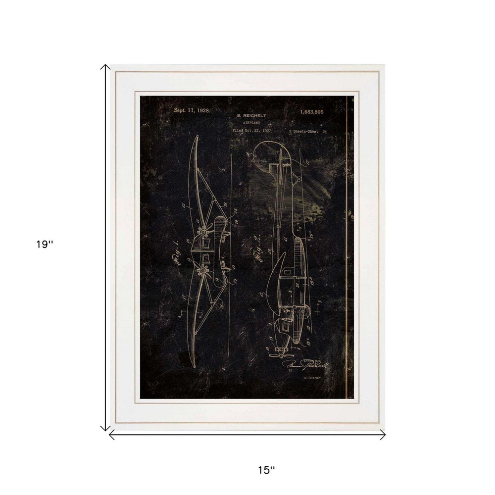 Airplane Patent II 1 White Framed Print Wall Art - Homeroots - Flyclothing LLC