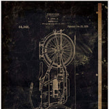 Motor Bike Patent I 1 White Framed Print Wall Art - Homeroots - Flyclothing LLC