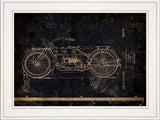 Motor Bike Patent I 1 White Framed Print Wall Art - Homeroots