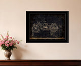 Motor Bike Patent I 2 Black Framed Print Wall Art - Homeroots