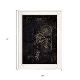 Motor Bike Patent I 3 White Framed Print Wall Art - Homeroots - Flyclothing LLC