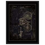 Motor Bike Patent Black Framed Print Wall Art - Homeroots