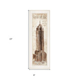 New York Panel 1 White Framed Print Wall Art - Homeroots - Flyclothing LLC