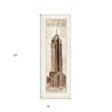 New York Panel 1 White Framed Print Wall Art - Homeroots - Flyclothing LLC