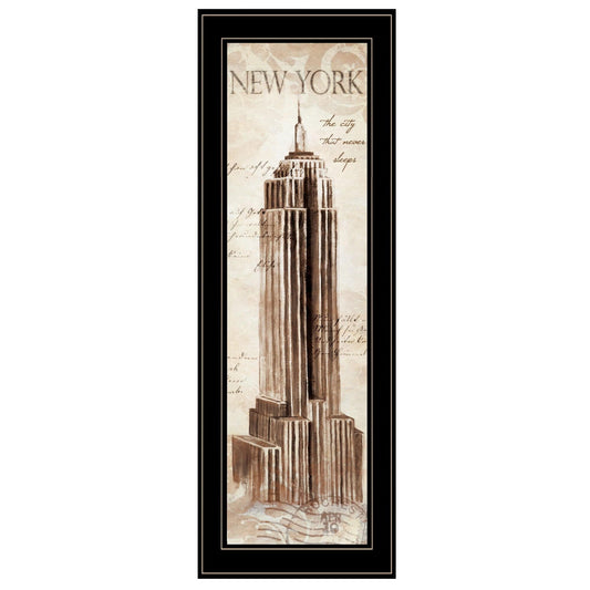 New York Panel 2 Black Framed Print Wall Art - Homeroots