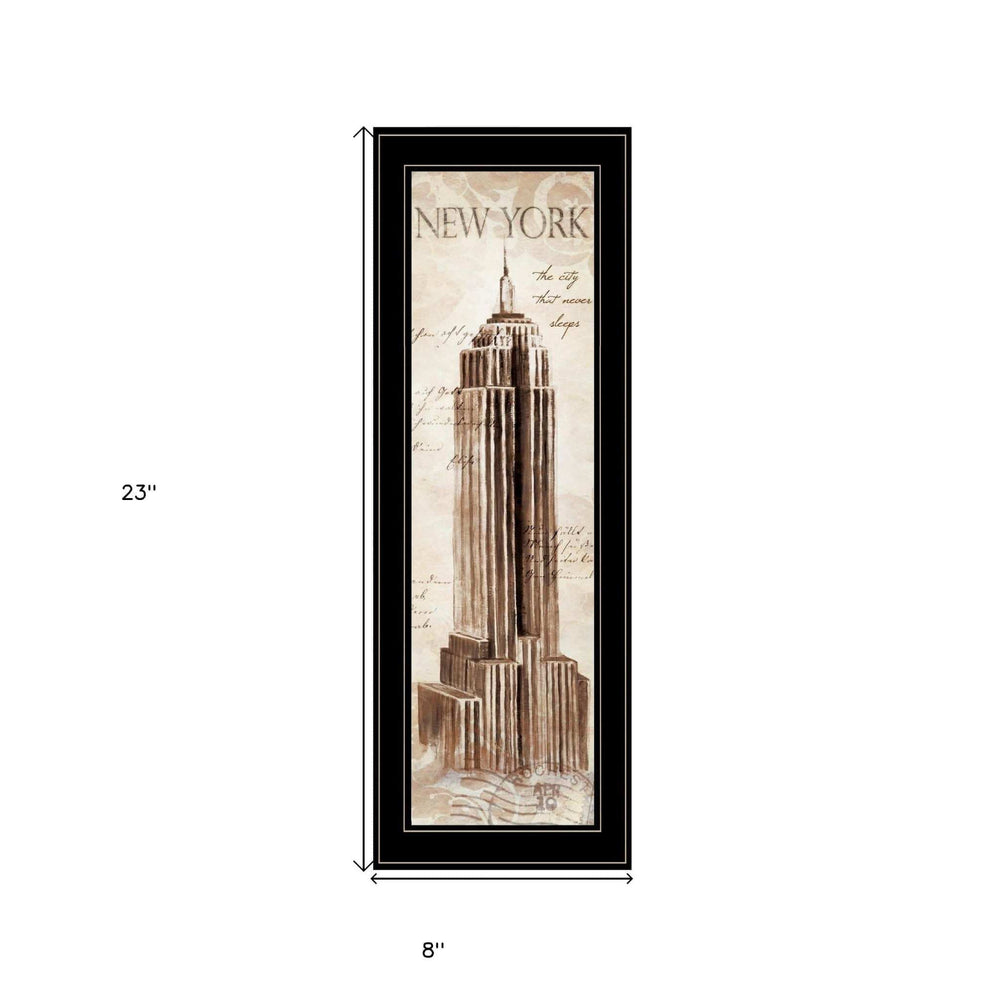New York Panel 2 Black Framed Print Wall Art - Homeroots - Flyclothing LLC