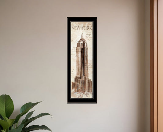 New York Panel 2 Black Framed Print Wall Art - Homeroots