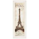 Paris Panel 1 White Framed Print Wall Art - Homeroots