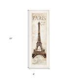 Paris Panel 1 White Framed Print Wall Art - Homeroots - Flyclothing LLC