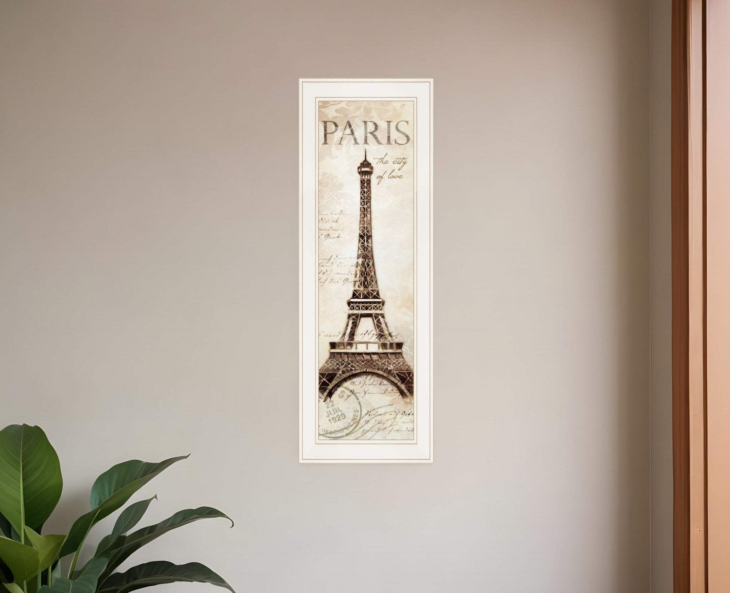 Paris Panel 1 White Framed Print Wall Art - Homeroots - Flyclothing LLC