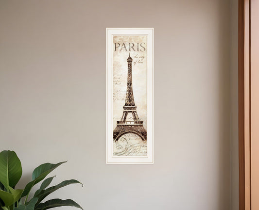 Paris Panel 1 White Framed Print Wall Art - Homeroots