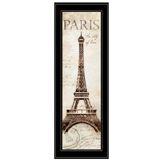 Paris Panel 2 Black Framed Print Wall Art - Homeroots