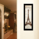Paris Panel 2 Black Framed Print Wall Art - Homeroots - Flyclothing LLC