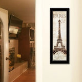 Paris Panel 2 Black Framed Print Wall Art - Homeroots
