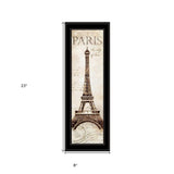 Paris Panel 2 Black Framed Print Wall Art - Homeroots - Flyclothing LLC