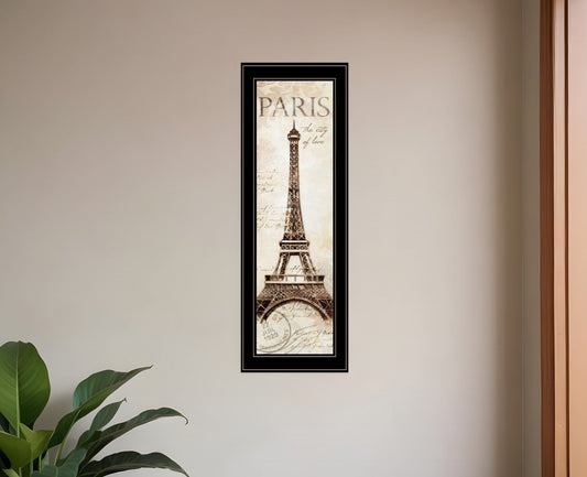 Paris Panel 2 Black Framed Print Wall Art - Homeroots
