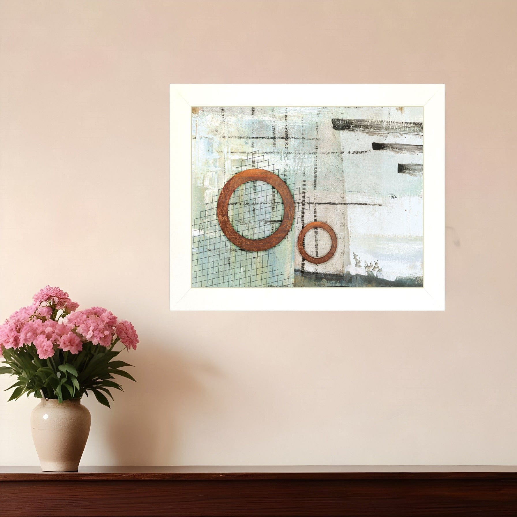 Balance this I 1 White Framed Print Wall Art - Homeroots