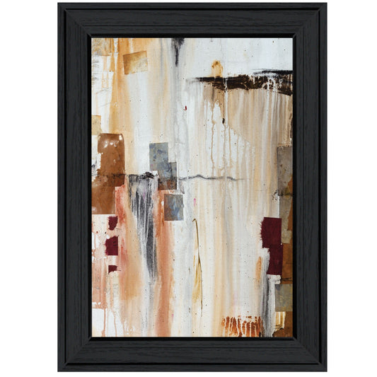Falling Blocks 2 Black Framed Print Wall Art - Homeroots