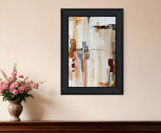 Falling Blocks 2 Black Framed Print Wall Art - Homeroots