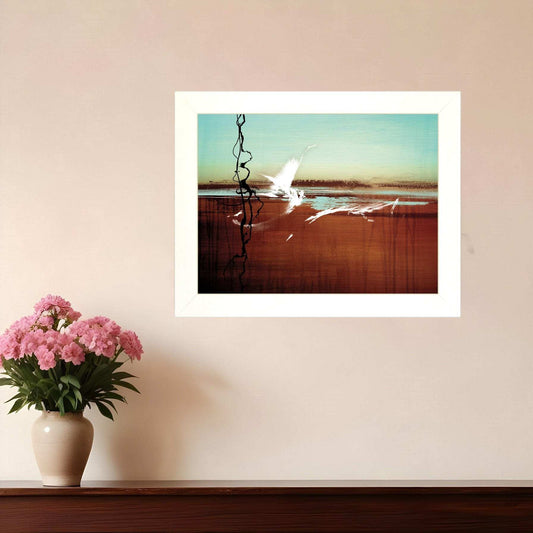 p-Oxybis(benzenesulfonyl hydrazide) White Framed Print Wall Art - Homeroots - Flyclothing LLC