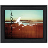p-Oxybis(benzenesulfonyl hydrazide) Black Framed Print Wall Art - Homeroots