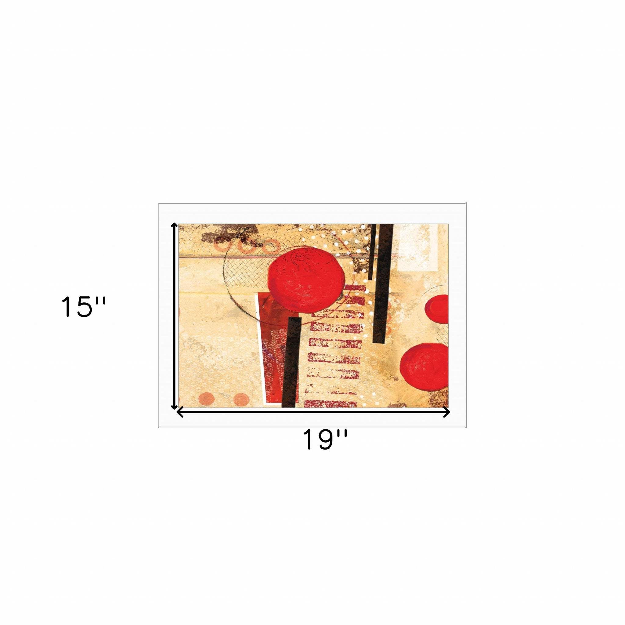Circular Abstract 1 White Framed Print Wall Art - Homeroots - Flyclothing LLC