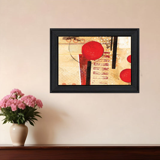 Circular Abstract 2 Black Framed Print Wall Art - Homeroots