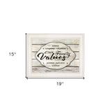 Our Family Values 2 White Framed Print Wall Art - Homeroots - Flyclothing LLC