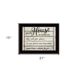 Our House is Lived In 3 Black Framed Print Wall Art - Homeroots - Flyclothing LLC