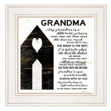 My Grandma White Framed Print Wall Art - Homeroots - Flyclothing LLC