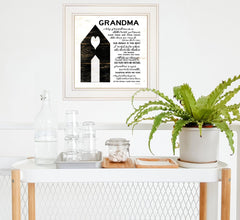 My Grandma White Framed Print Wall Art - Homeroots